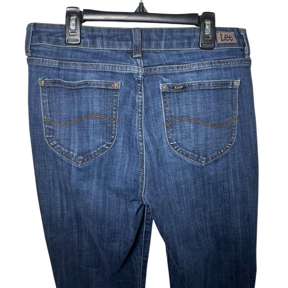 Lee Blue Straight Leg Jeans Classic Style Size 12 - Picture 7 of 11